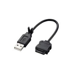 エレコム au WIN対応 携帯電話用データ転送・充電USBケーブル MPA-BTCWUSB／BK(1コ入)[変換アダプター・ケーブル類]