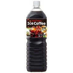 ポッカサッポロ アイスコーヒー ブラック無糖(1.5L*8本入)[ボトルコーヒー(無糖)]