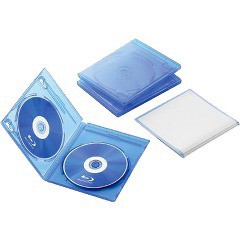 エレコム BLu-rayディスクケース 2枚収納タイプ CCD-BLU203CBU(3枚入)[その他]