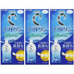 ロート Cキューブ ソフトワン モイストa ソフトレンズ用洗浄液(500ml*3本入)[ソフトコンタクト洗浄液]