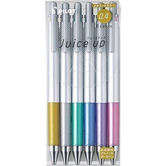 ゲルインキボールペン ジュースアップ04 メタリック6色セット LJP120S4-6CM(1セット)[筆記具]