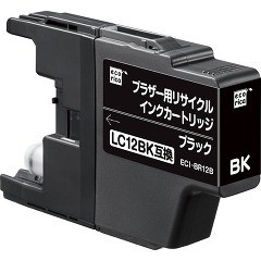 エコリカ ブラザー LC12BK ブラック(1コ入)[インク]