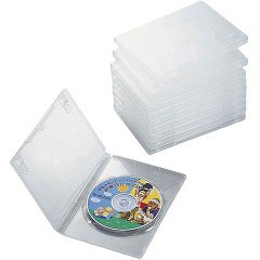 エレコム DVDトールケース CCD-DVD03CR(10コ入)[DVDメディア]