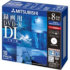 バーベイタム DVD-R 8.5GB ビデオ録画用 8倍速対応 10枚 VHR21HDSP10(1セット)[DVDメディア]