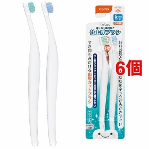 テテオ はじめて歯みがき 仕上げみがき用 コンビ Combi 歯ブラシ 歯磨き(2本入*6コセット)[ベビー歯ブラシ]