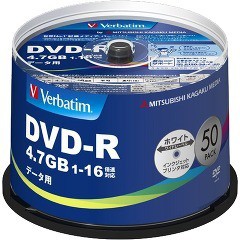 バーベイタム DVD-R データ用 1回記録用 1-16倍速 DHR47JP50V4(50枚入)[情報家電　その他]