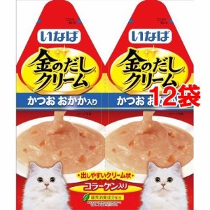 いなば 金のだし クリーム かつお おかか入り(60g*12コセット)[キャットフード(ウェット)]