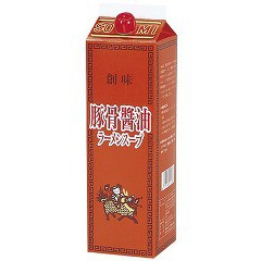 創味食品 豚骨醤油ラーメンスープ  業務用(1.8L)[中華調味料]