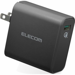 エレコム 充電器 スマホ タブレット Quick Charge3.0対応 USB1ポート 黒 MPA-ACUQ01BK(1個)[充電器・バッテリー類]