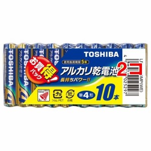 東芝 アルカリ単四形電池 10本パック LR03L10MP(1コ入*2コセット)[電池・充電池・充電器]