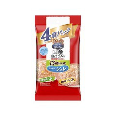 グラン・デリ 13歳以上用 国産鶏ささみ ジュレ 緑黄色野菜入り・チーズ入り(80g*4パック入)[ドッグフード(ウェットフード)]