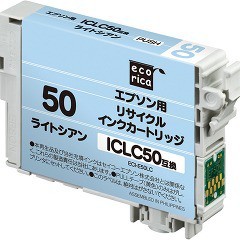 エコリカ エプソン ICLC50 ライトシアン(1コ入)[インク]