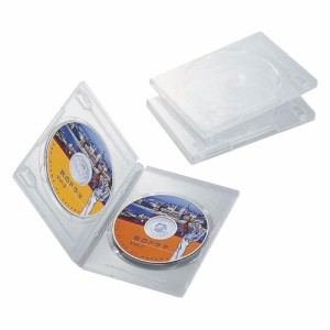 エレコム DVDトールケース CCD-DVD04CR(3コ入)[DVDメディア]