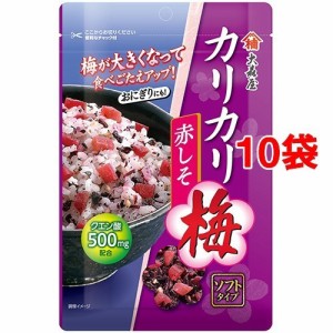 大森屋 カリカリ梅 赤しそ(40g*10コ)[ふりかけ]