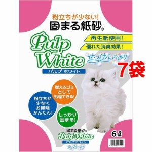 パルプホワイト せっけんの香り(6L*7コセット)[猫砂・猫トイレ用品]