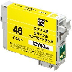 エコリカ エプソン ICY46 イエロー(1コ入)[インク]