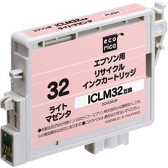 エコリカ エプソン ICLM32 ライトマゼンタ(1コ入)[インク]