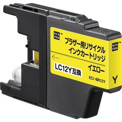 エコリカ ブラザー LC12Y イエロー(1コ入)[インク]