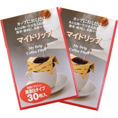 ゼンミ 1杯用コーヒードリッパー マイドリップ 無漂白タイプ 30枚入 2個セット(30枚入*2コセット)[コーヒーメーカー]