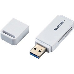 エレコム USB3.0対応メモリカードリーダ スティックタイプ  MR3-D011WH(1セット)[情報家電　その他]