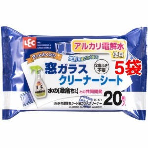 Ba水の激落ちシート 窓ガラスクリーナー(20枚入*5コセット)[窓・網戸用クリーナー]