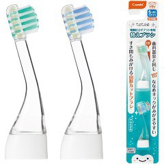 テテオ 電動仕上げブラシ専用替えブラシ コンビ Combi 洗浄グッズ(2本入)[ベビー歯ブラシ]