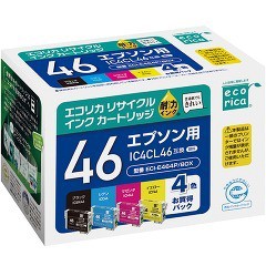 エコリカ エプソン 4色パック IC4Cl46(1セット)[インク]