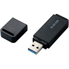 エレコム USB3.0高速メモリカードリーダ スティックタイプ  MR3-D013SBK(1セット)[情報家電　その他]