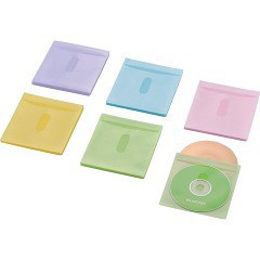 エレコム ブルーレイ・CD・DVD対応不織布ケース CCD-NIWB60ASO(1パック)[ブルーレイメディア]