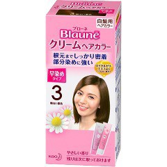 ブローネ クリームヘアカラー 3明るい栗色(1液40g・2液40g)[白髪染め 女性用]