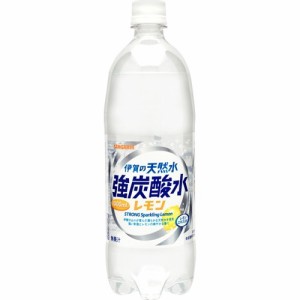 サンガリア 伊賀の天然水強炭酸水 レモン(1000ml*12本入)[炭酸飲料]