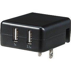 エルパ(ELPA) USB-ACアダプター2.1A USB-AC100(1コ入)[充電器・バッテリー類]