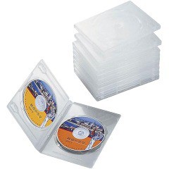 エレコム DVDトールケース CCD-DVD06CR(10コ入)[DVDメディア]