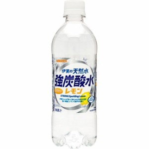 サンガリア 天然水強炭酸水レモン(500ml*24本入)[炭酸飲料]