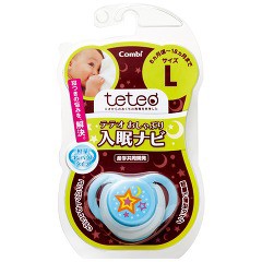 テテオ おしゃぶり 入眠ナビ Lサイズ スウィートブルー 入眠グッズ(1コ入)[おしゃぶり]