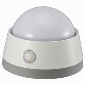 LEDセンサーライト 明暗+人感センサー付 白色LED 06-0129(1台)[照明器具その他]