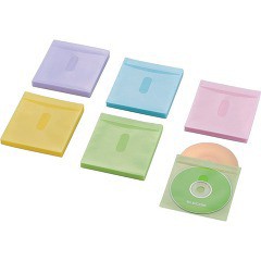エレコム ブルーレイ・CD・DVD対応不織布ケース CCD-NIWB120ASO(1パック)[ブルーレイメディア]