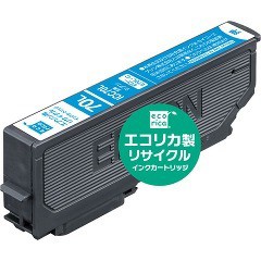 エコリカ エプソン ICC70L シアン(1台)[インク]