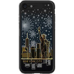 ライトアップケース iPhone 8 ／ 7 ライティングクリアケース NY B LU11299i8(1コ入)[ケース・ジャケット]