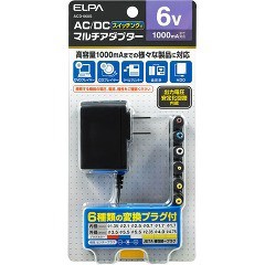 エルパ AC-DCマルチアダプター 6V ACD-060S(1コ入)[情報家電　その他]