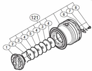 ●シマノ　13ナスキーC3000SDH(031167)用 純正標準スプール (パーツ品番13C9C)　【キャンセル及び返品不可商品】 