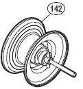 ●シマノ　11オシアジガー1000HG(027443)用 純正標準スプール (パーツ品番13GQJ)　【キャンセル及び返品不可商品】 