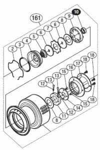 ●シマノ　15 ツインパワーSW 6000HG (033185)用 純正標準スプール (パーツ品番13CB0)　【キャンセル及び返品不可商品】 