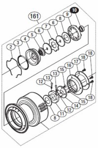 ●シマノ　15 ツインパワーSW 6000PG (033192)用 純正標準スプール (パーツ品番13CB0)　【キャンセル及び返品不可商品】 