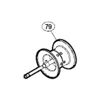 ●シマノ　16 スコーピオン 71HG (7.2) 左ハンドル (034731)用 純正標準スプール (パーツ品番13GNM)　【キャンセル及び返品不可商品】 