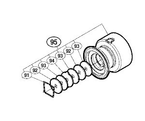 ●シマノ　16 エアノス C3000 (035424)用 純正標準スプール (パーツ品番13AQX)　【キャンセル及び返品不可商品】 