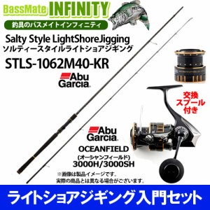 【ライトショアジギ入門セット】●Abu　ソルティースタイル STLS-1062M40-KR＋オーシャンフィールド 3000H／3000SH