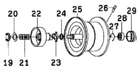 ●ダイワ　SS SV103SH(4960652940825)用 純正標準スプール (部品コード129574)　【キャンセル及び返品不可商品】