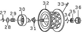 ●ダイワ　T3 AIR8.6R-TW(4960652860680)用 純正標準スプール (部品コード129539)　【キャンセル及び返品不可商品】