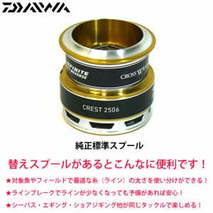 ●ダイワ　16クレスト2506(4960652032797)用 純正標準スプール (部品コード128A23)　【キャンセル及び返品不可商品】